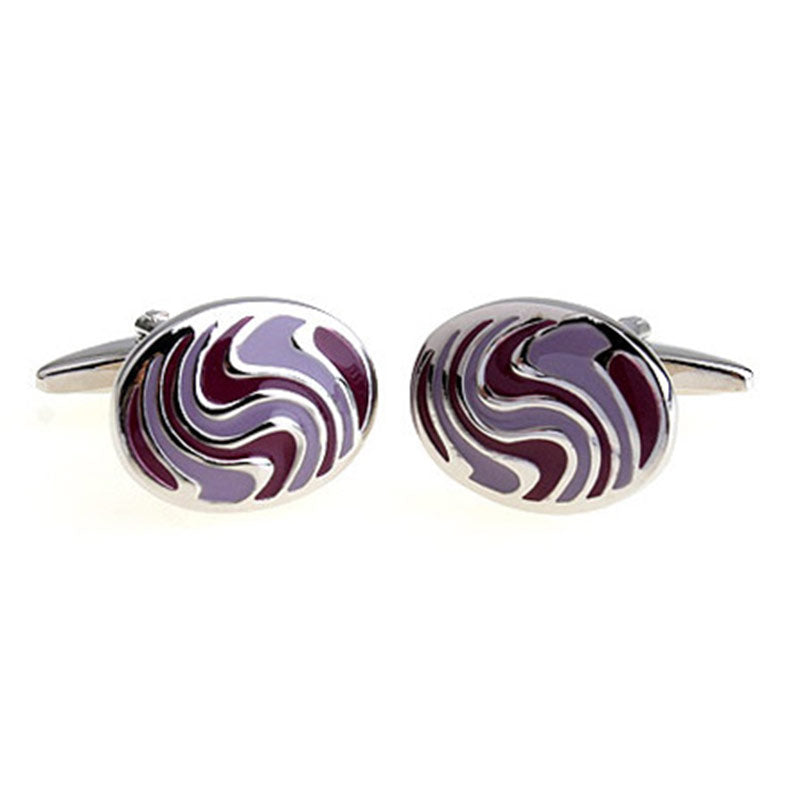 Enamel Dropping Glue Cufflinks