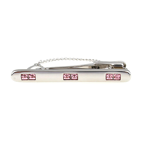 Crystal Zircon Tie Bars