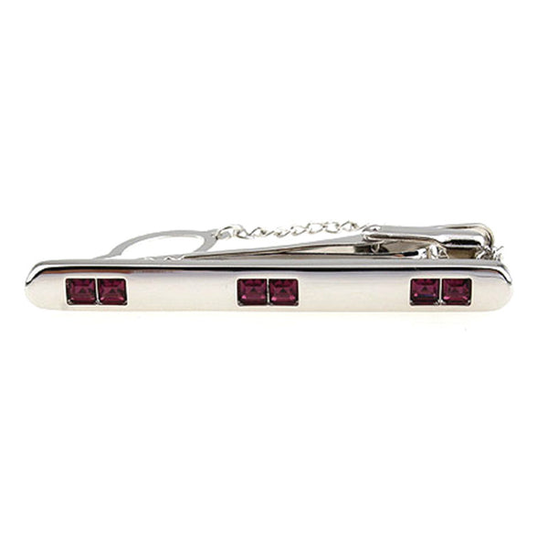 Crystal Zircon Tie Bars