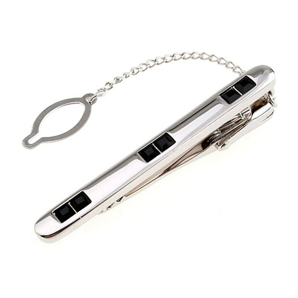 Crystal Zircon Tie Bars