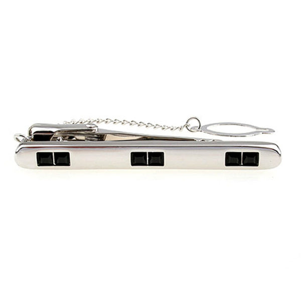 Crystal Zircon Tie Bars