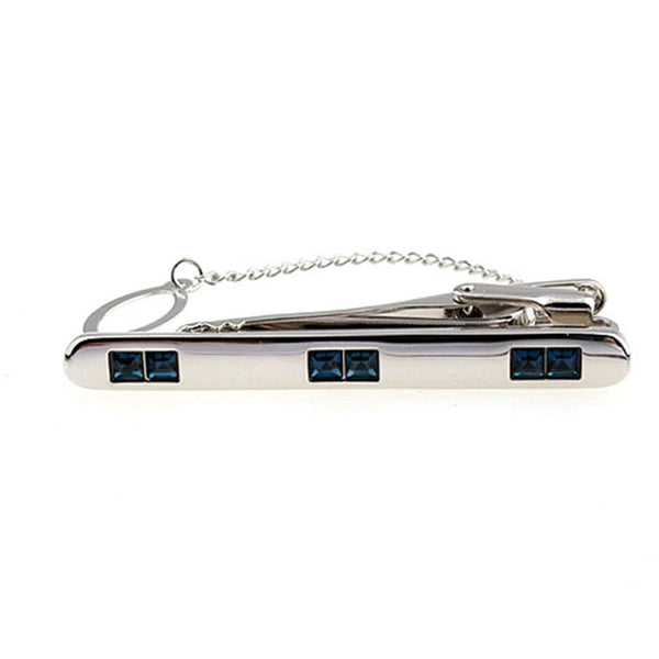 Crystal Zircon Tie Bars
