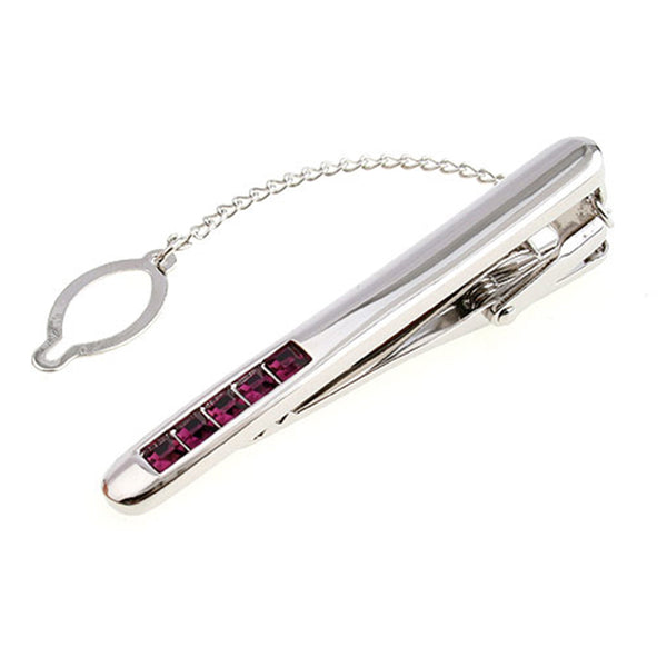 Crystal Zircon Tie Bars
