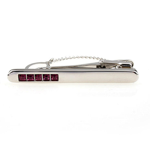 Crystal Zircon Tie Bars
