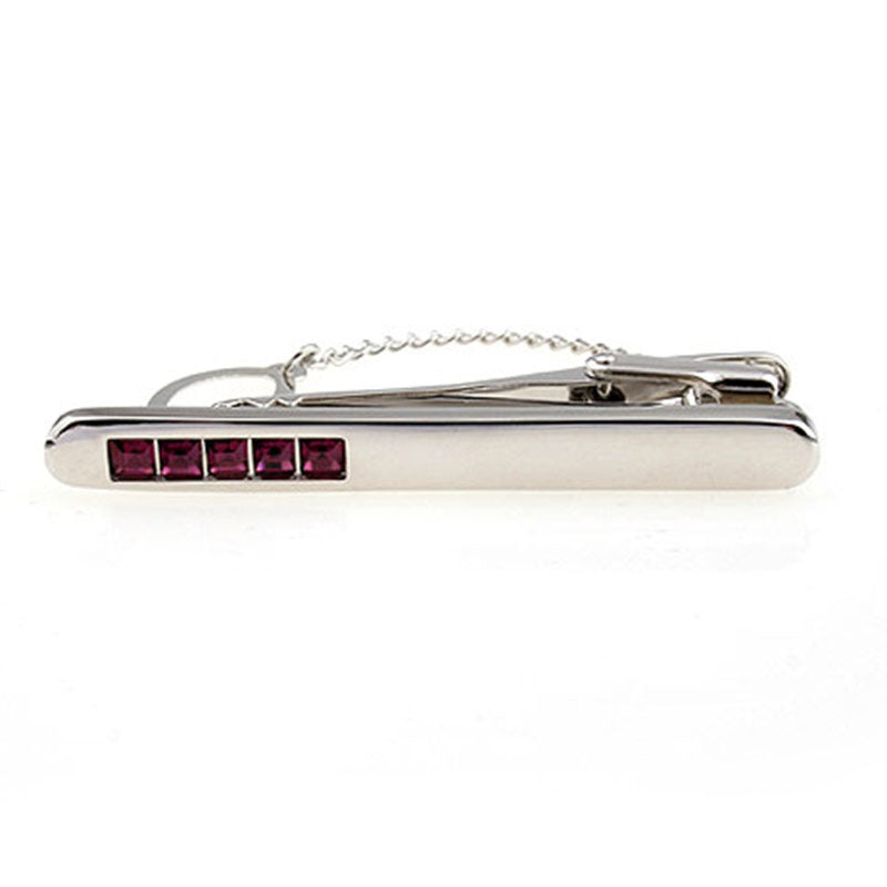 Crystal Zircon Tie Bars