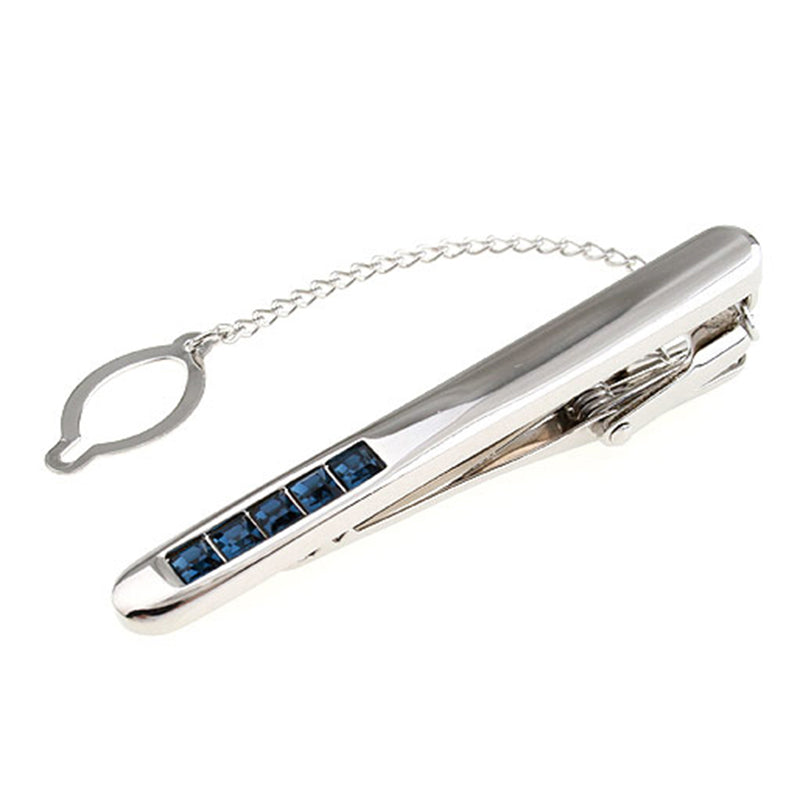 Crystal Zircon Tie Bars