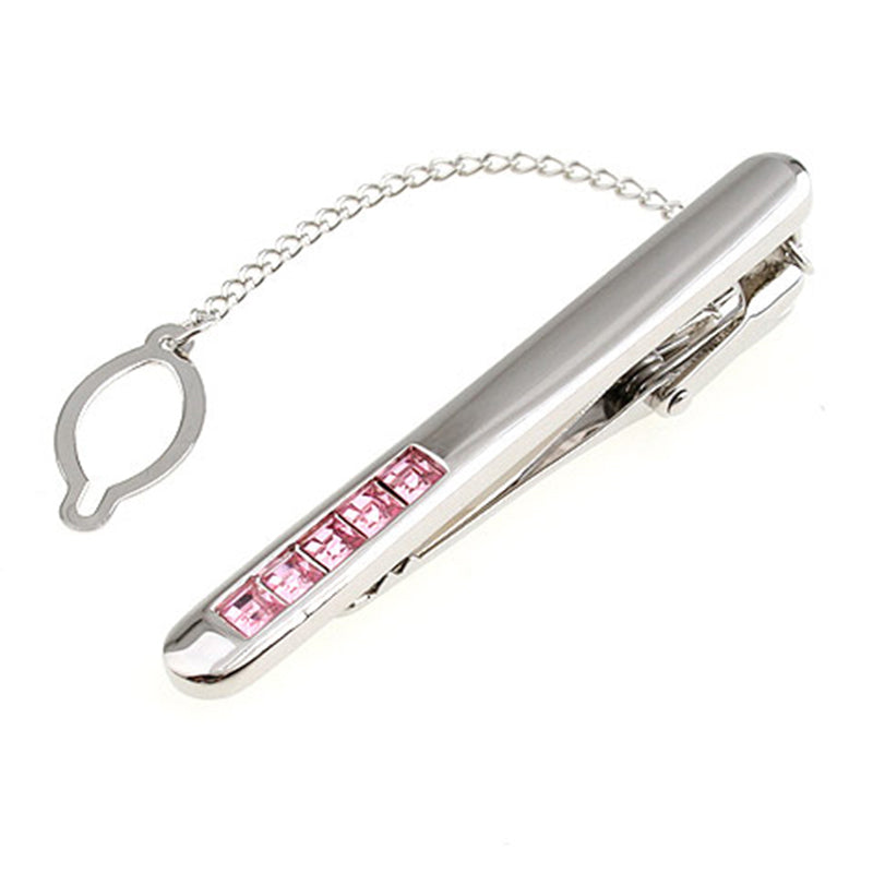 Crystal Zircon Tie Bars