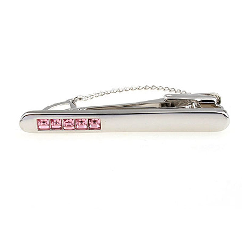 Crystal Zircon Tie Bars