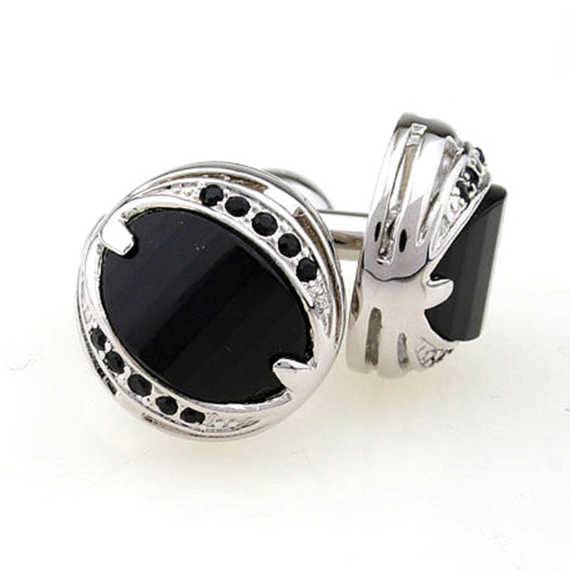 Crystal Zircon Cufflinks