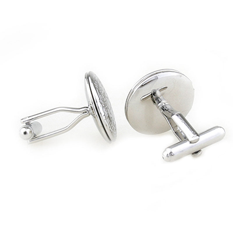 Sports Technology Plain Colour Metal Cufflinks
