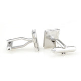 Sports Technology Plain Colour Metal Cufflinks