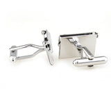 Sports Technology Plain Colour Metal Cufflinks