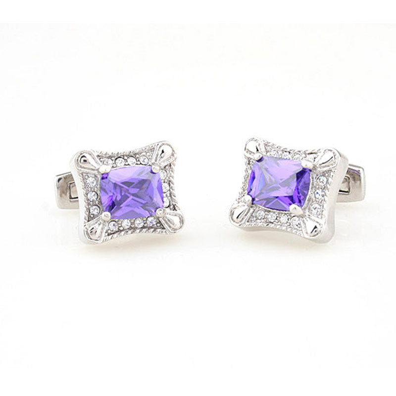 Crystal Zircon Cufflinks