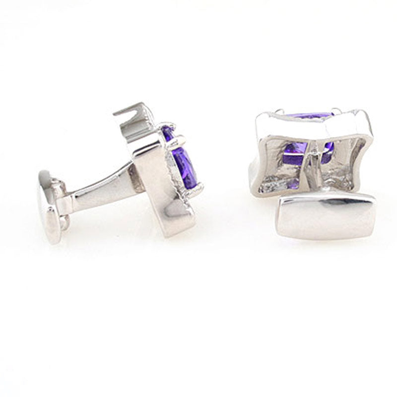Crystal Zircon Cufflinks