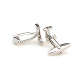 Number Letter Plain Colour Metal Cufflinks