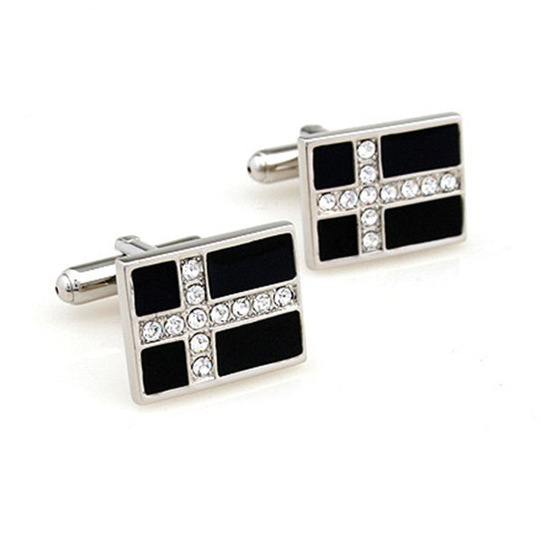 Crystal Zircon Cufflinks