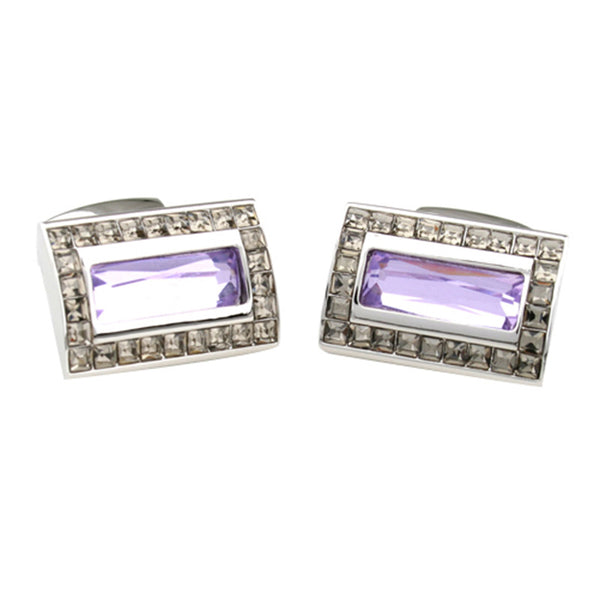 Crystal Zircon Cufflinks