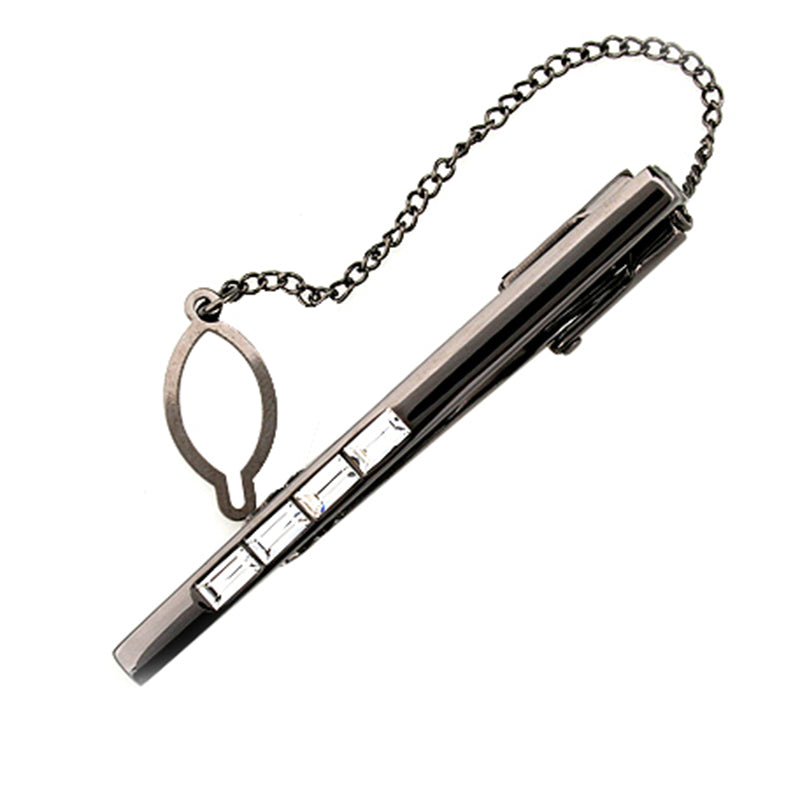 Crystal Zircon Tie Bars