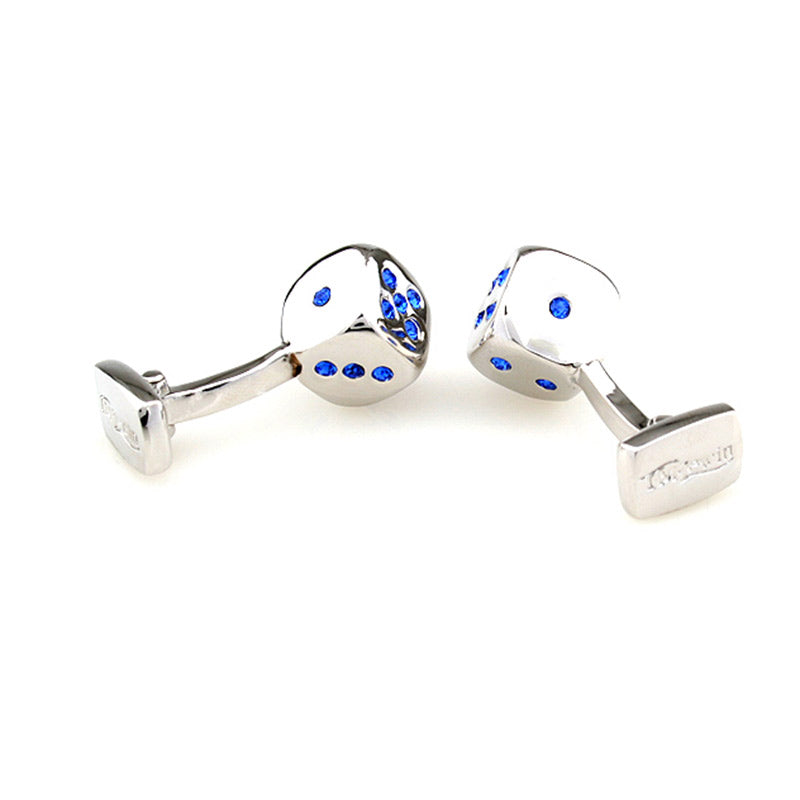 Movies Gambling Crystal Zircon Cufflinks