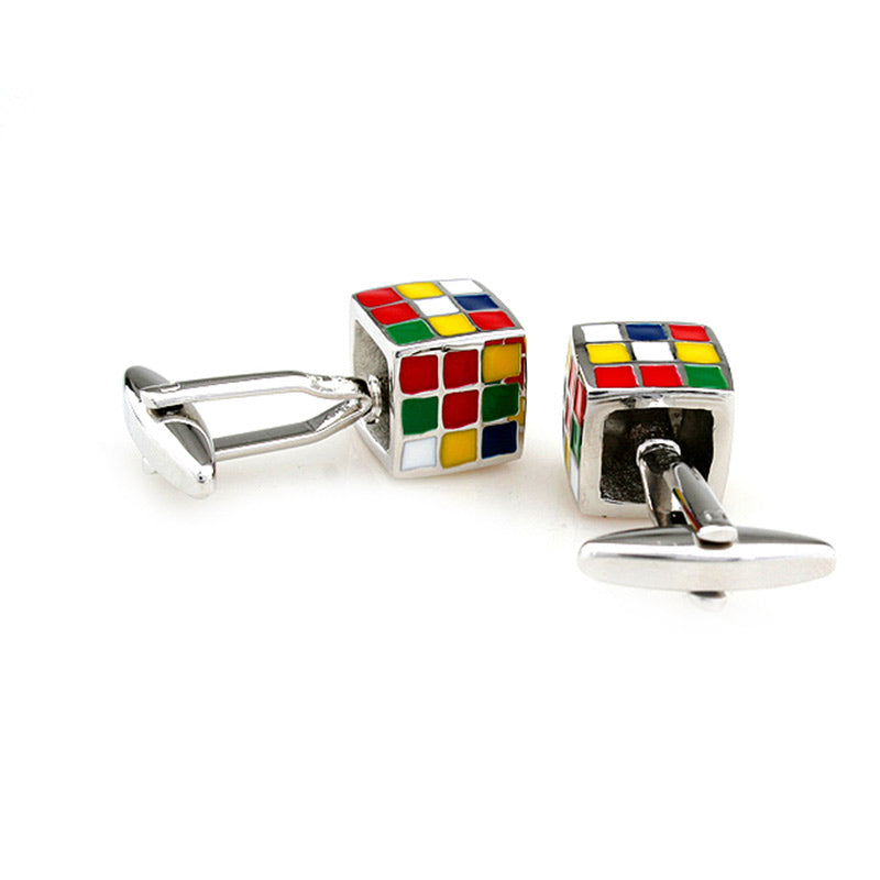 Movies Gambling Enamel Dropping Glue Cufflinks
