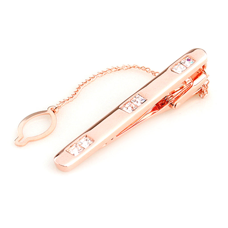 Crystal Zircon Tie Bars