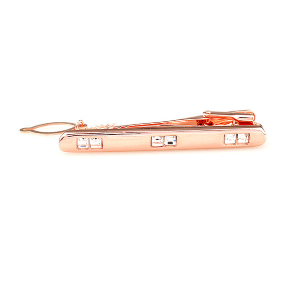 Crystal Zircon Tie Bars