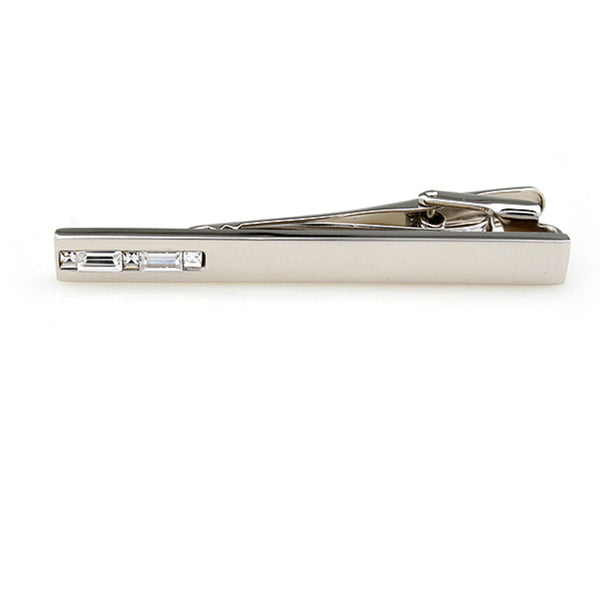 Crystal Zircon Tie Bars
