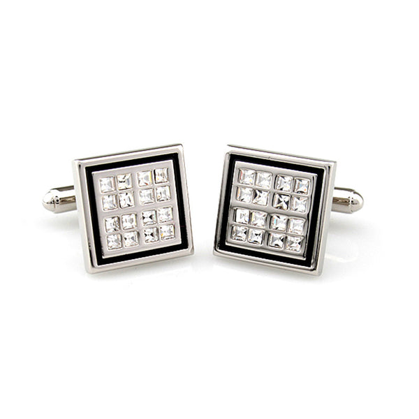Crystal Zircon Cufflinks