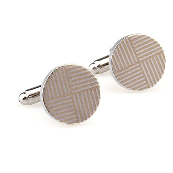 Plain Colour Metal Cufflinks