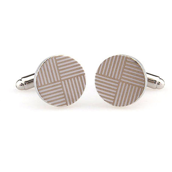 Plain Colour Metal Cufflinks