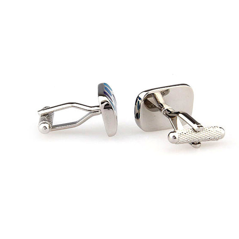 Enamel Dropping Glue Cufflinks
