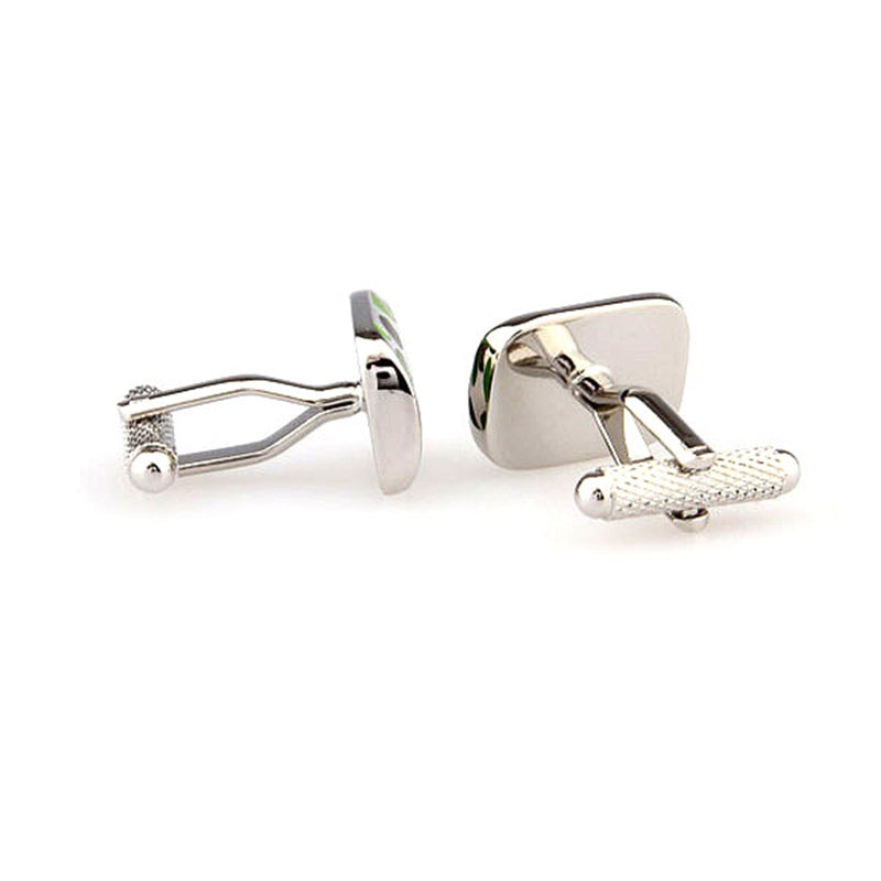 Enamel Dropping Glue Cufflinks