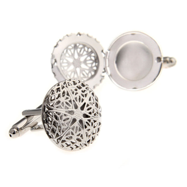 Sports Technology Plain Colour Metal Cufflinks