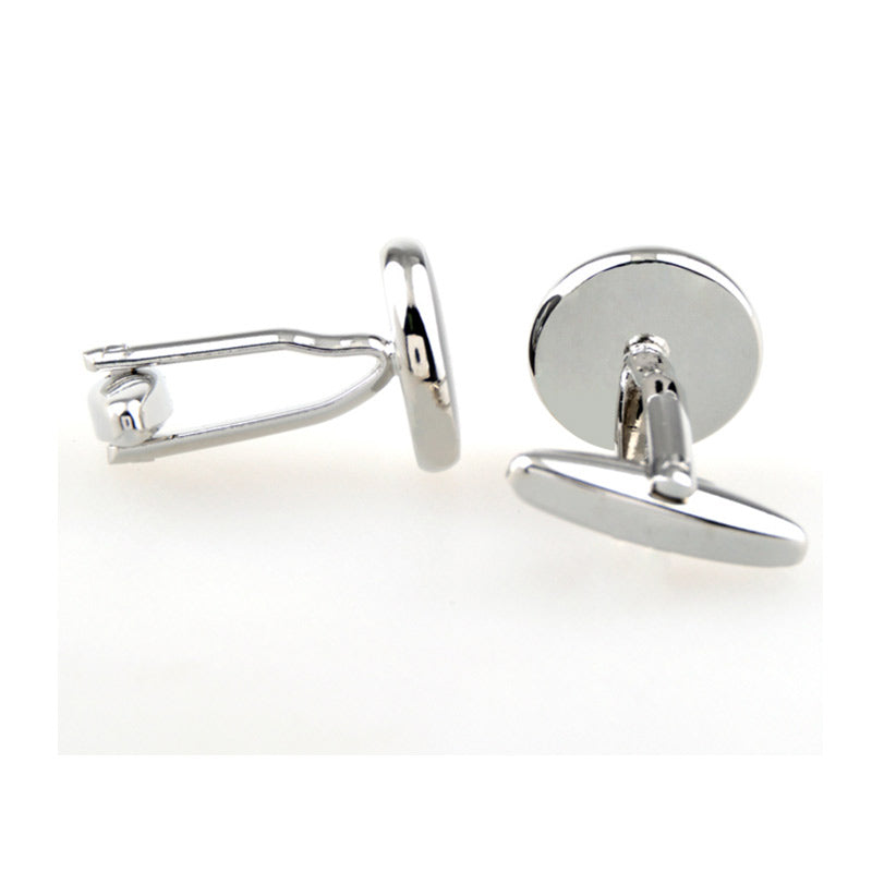 Number Letter Enamel Dropping Glue Cufflinks