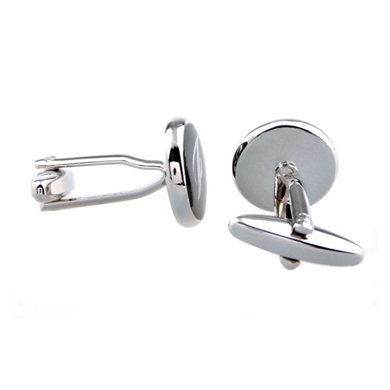 Number Letter Enamel Dropping Glue Cufflinks