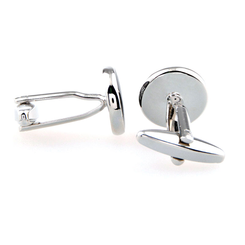 Number Letter Enamel Dropping Glue Cufflinks