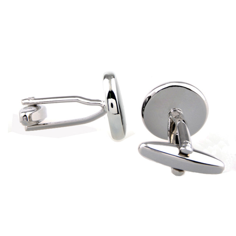 Number Letter Enamel Dropping Glue Cufflinks