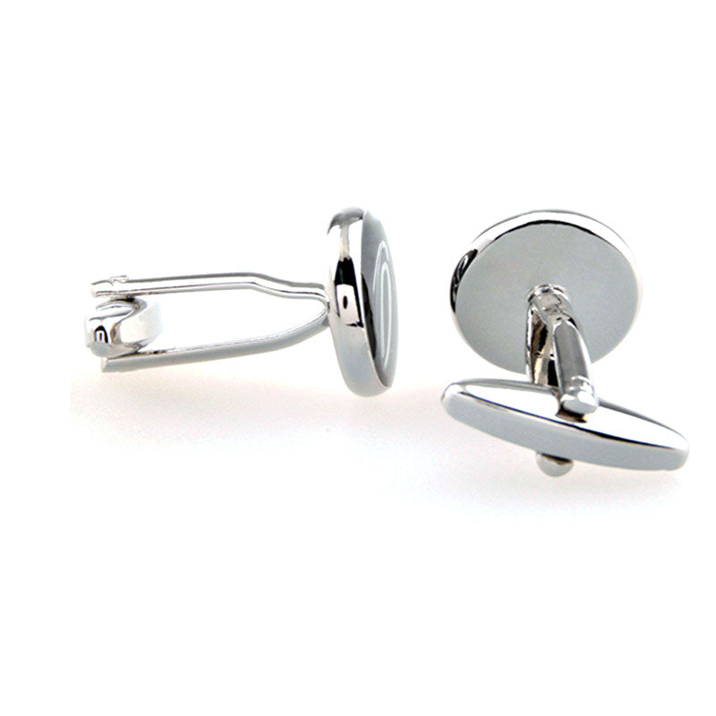 Number Letter Enamel Dropping Glue Cufflinks