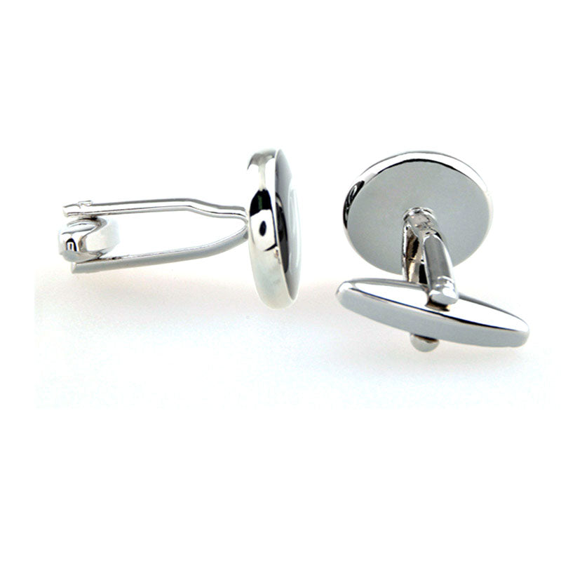 Number Letter Enamel Dropping Glue Cufflinks