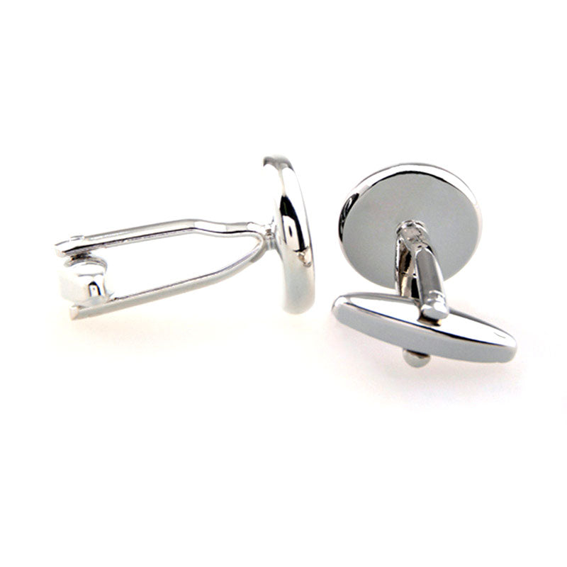 Number Letter Enamel Dropping Glue Cufflinks