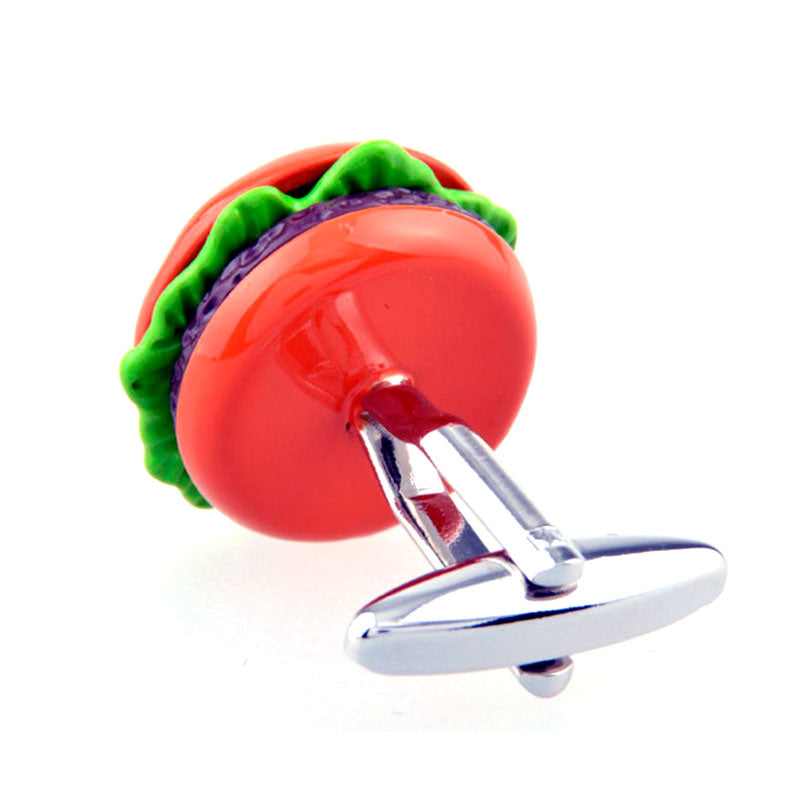 Cartoon Anime Grease Baking Paint Cufflinks