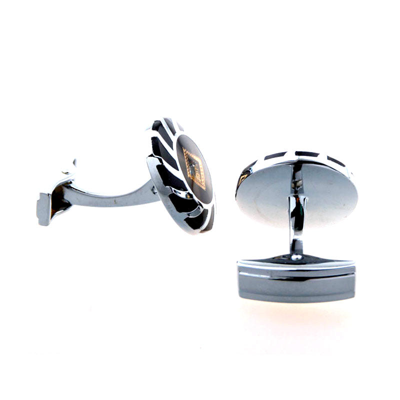 Crystal Zircon Cufflinks
