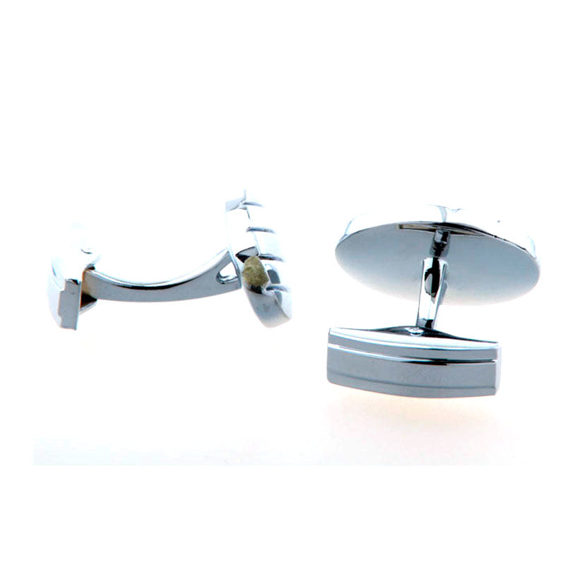 Plain Colour Metal Cufflinks