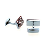 Enamel Dropping Glue Cufflinks