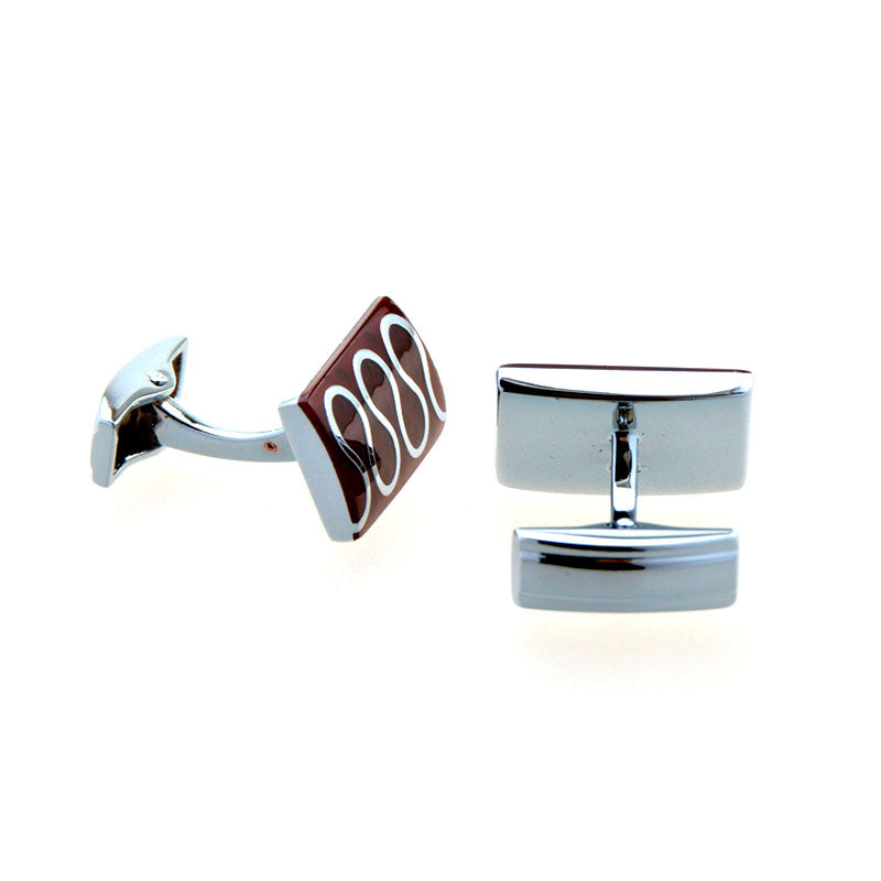 Enamel Dropping Glue Cufflinks