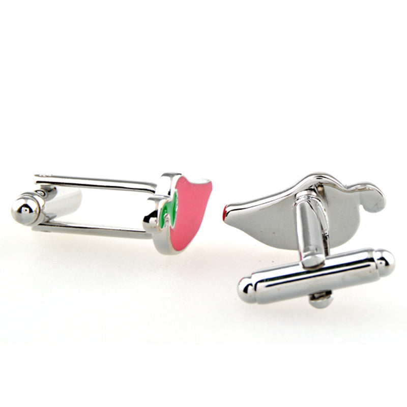 Vegetable Fruit Enamel Dropping Glue Cufflinks