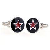 National Flag Music Enamel Dropping Glue Cufflinks