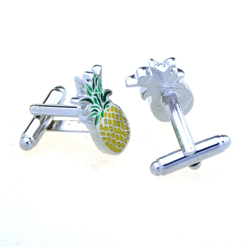 Vegetable Fruit Enamel Dropping Glue Cufflinks