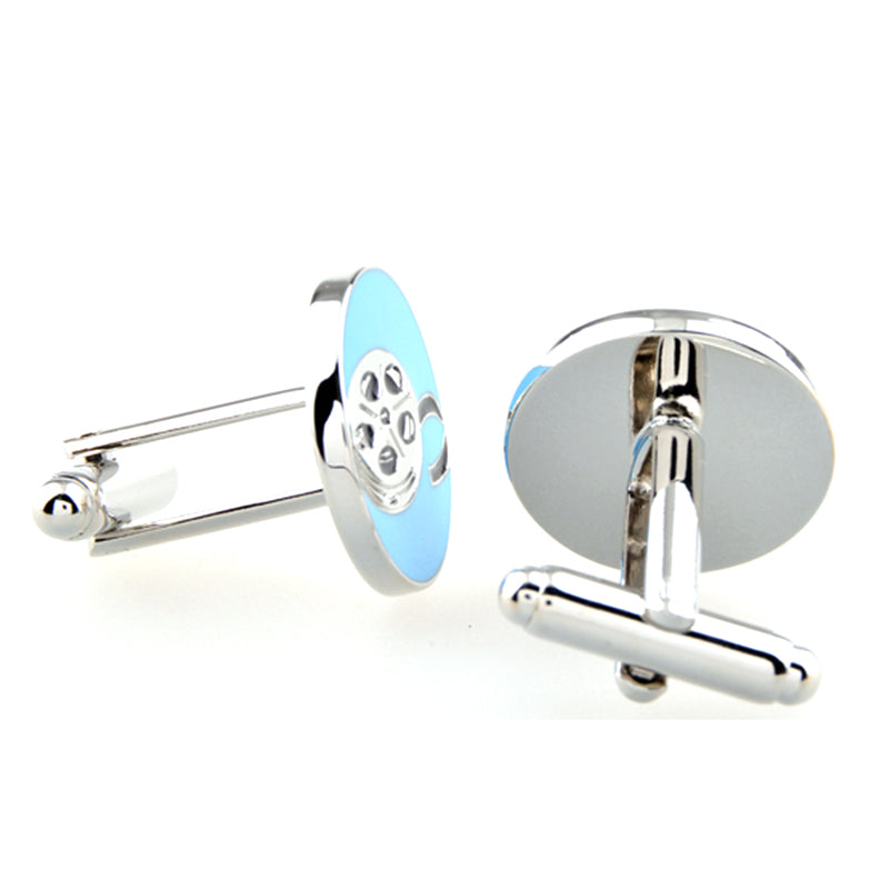 Enamel Dropping Glue Cufflinks