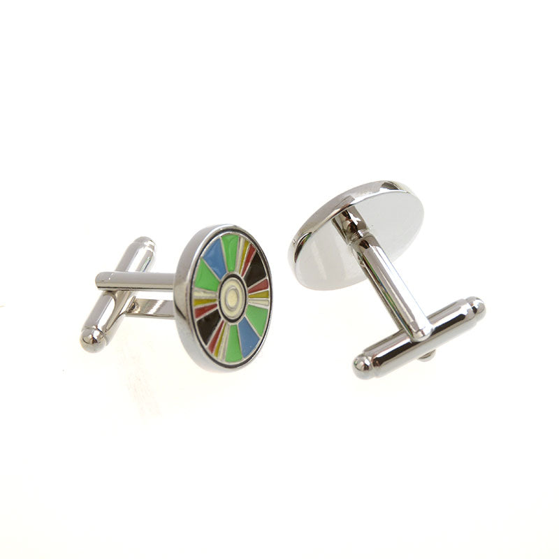 Enamel Dropping Glue Cufflinks